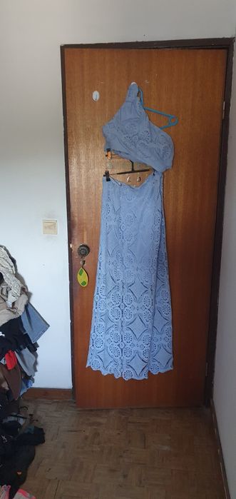 Vestido saia e tope fresco