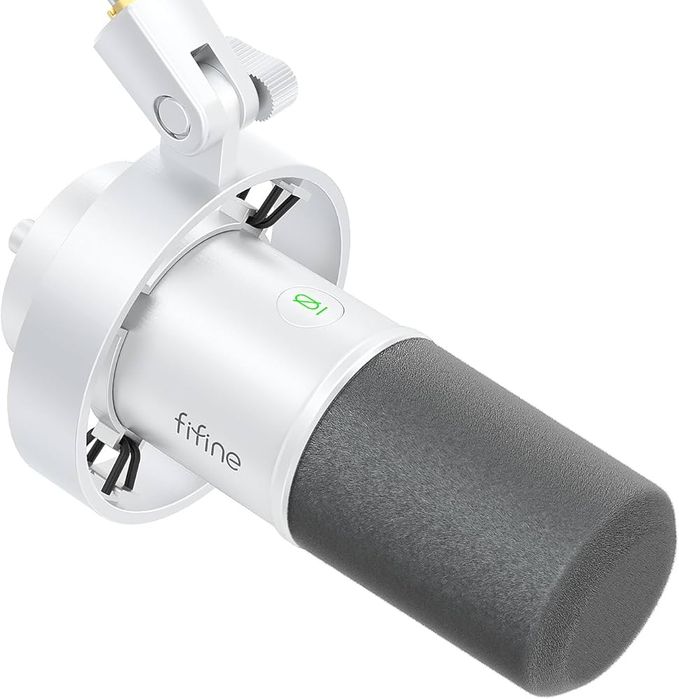 мікрофон fifine k688 білий динамічний мікрофон