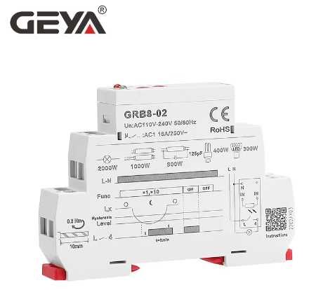 GEYA - Interruptor Crepuscular com Sensor de Luz