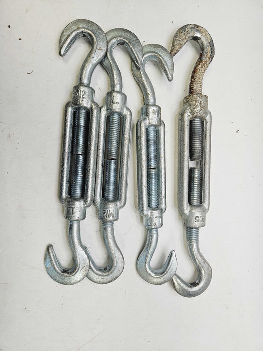 Śruba rzymska M12 – hak–hak (zestaw 4 sztuki)