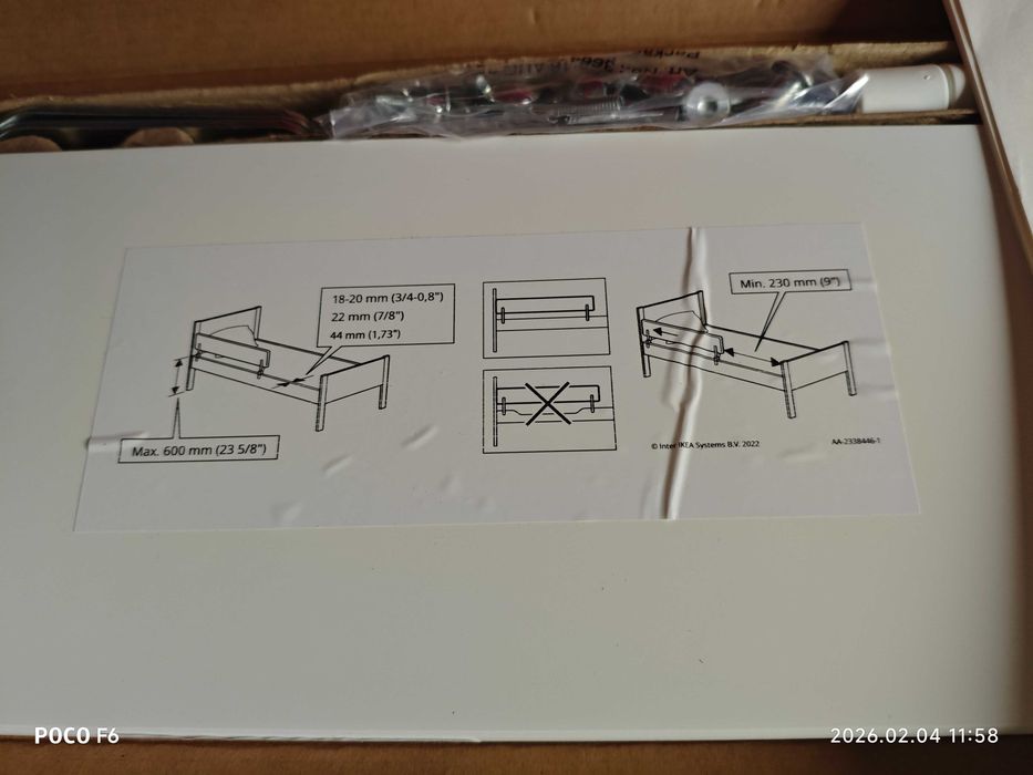 Ikea Nattapa Barra de segurança, branco