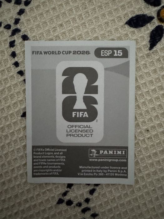 Cromos do Mundial 2026