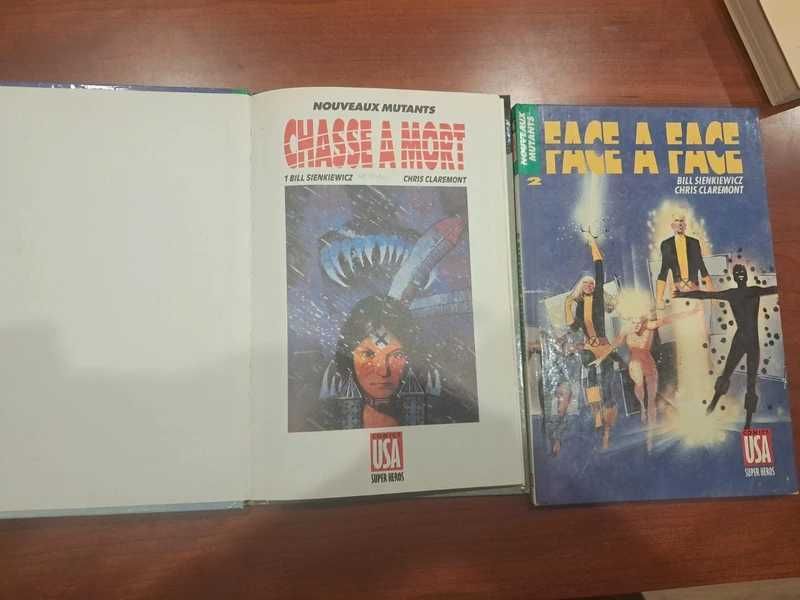 Lote de 2 Revistas Francesas Nouveaux Mutants (Novo Mutantes) Frances