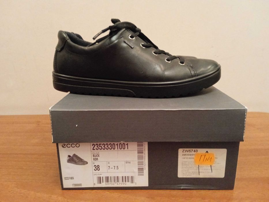 Жіночі кросівки напівчеревики ECCO FARA шкіра Gore-Tex р. 38