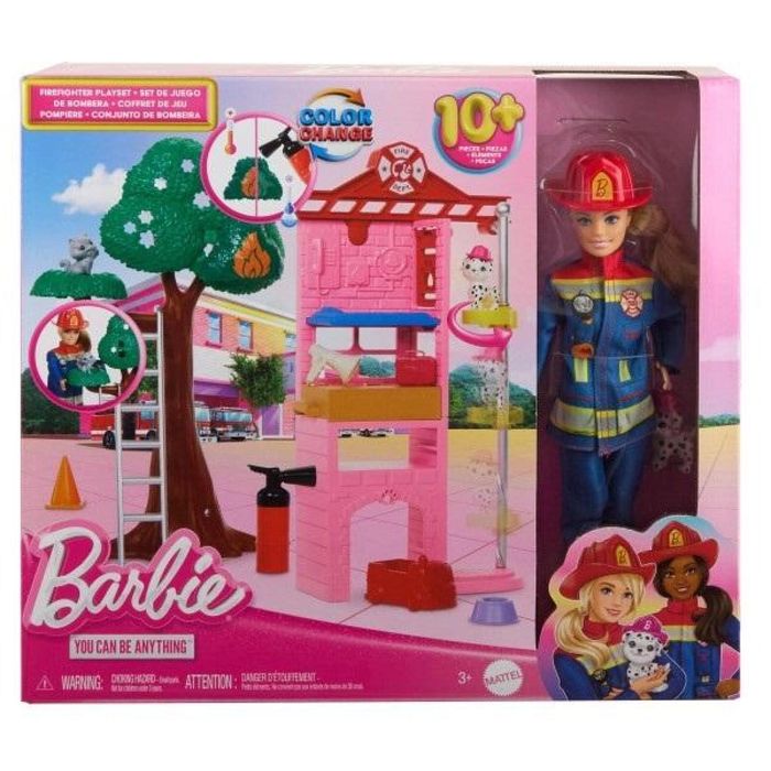 Barbie Kariera. Lalka Strażak HRG55 pudełko,359x331 mm