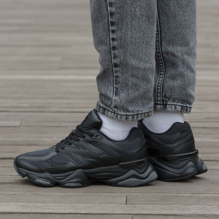 Кросівки New Balance 9060 Triple Black Leather premium