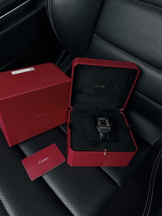 Cartier Santos Black ADLC Steel