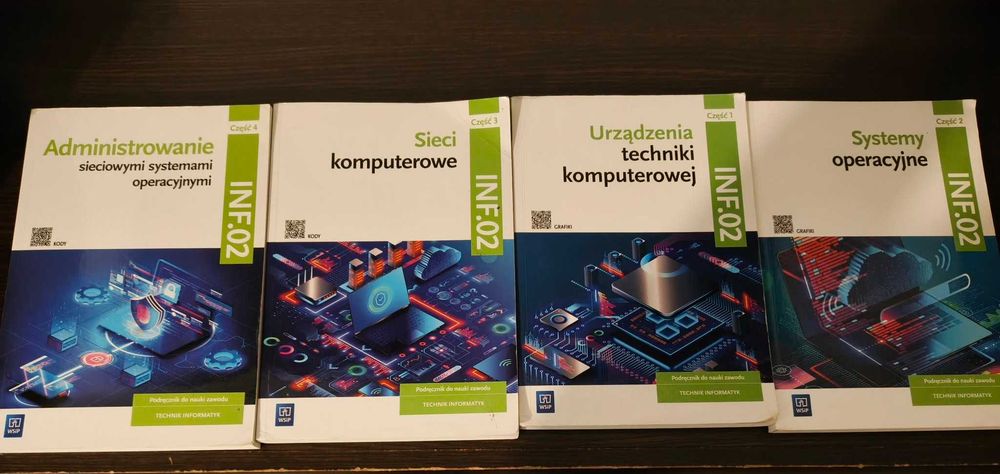 Podręczniki do Technikum Informatycznego – klasy 1–3 / 25zł szt