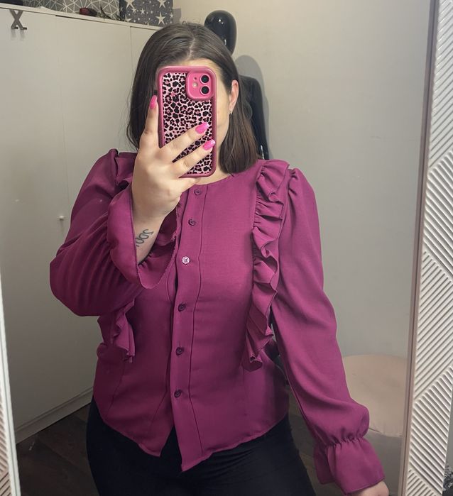 Elegancka bluzka fuksja