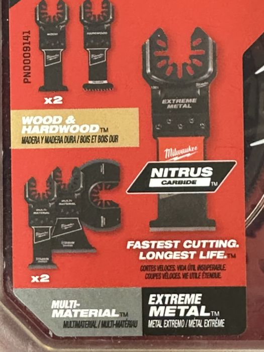Набір полотен, полотна, для реноватора Nitrus carbide Milwaukee 8 шт