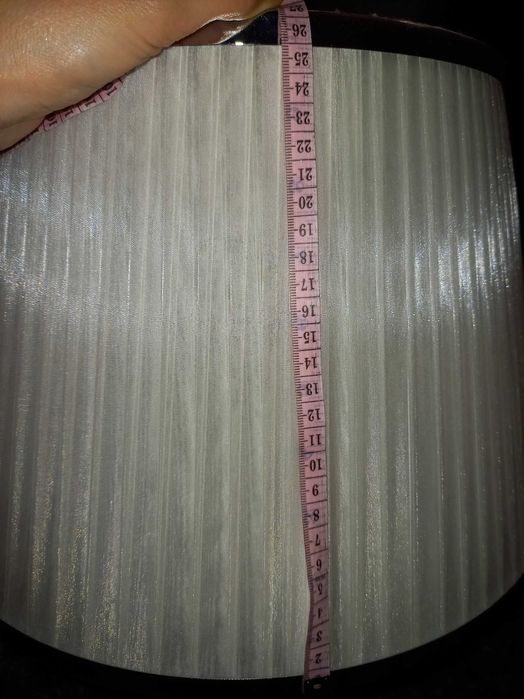 Klosz biały z tkaniny 40cm