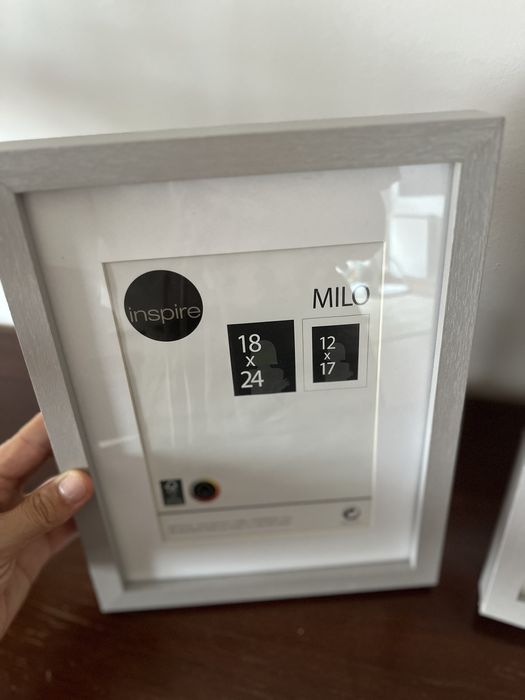 Passpatour moldura fotografias cinzenta