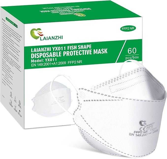 Nowy zestaw maseczek ochronnych/ maseczka / FFP2 / filtr / 60szt !467!