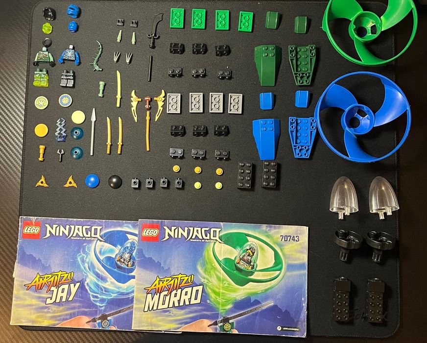 LEGO Airjitzu Jay Flyer 70740 і LEGO Airjitzu Morro Flyer 70743