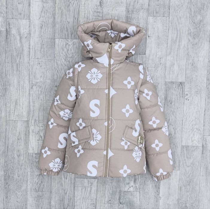 Куртка жилет трансформер дівчинка демісезон