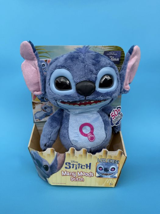 Інтерактивна плюшева іграшка Стіч Disney Stitch Many Moods 35 см з анімованими очима