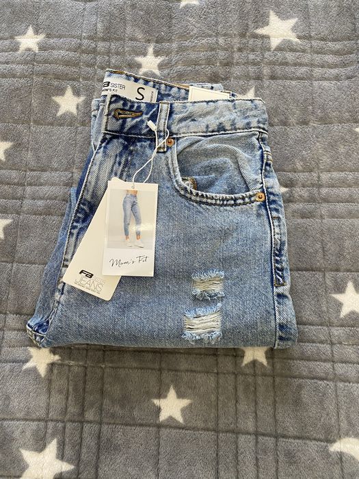 Джинси Mom fit сині , розмір s, 36 розмір