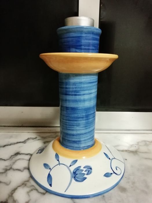 Hand-painted decorative candle holder