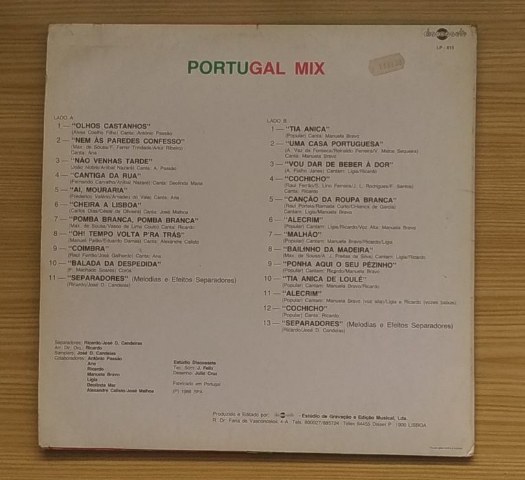 Disco Vinil LP Portugal Mix
