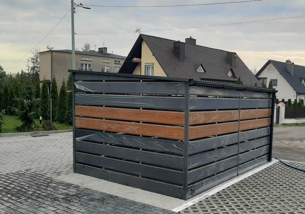Wiata śmietnikowa panelowa DOWOLNY KOLOR OKAZJA