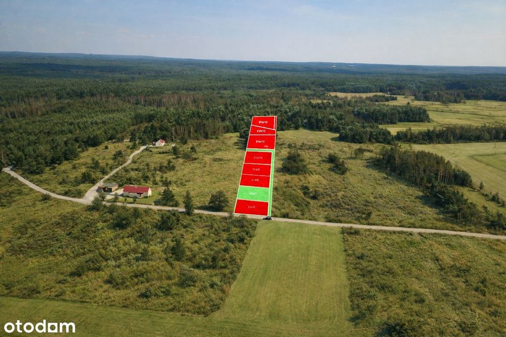 Działki budowlane w otulinie lasu