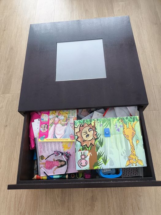 Móvel TV com mesa centro Wenge