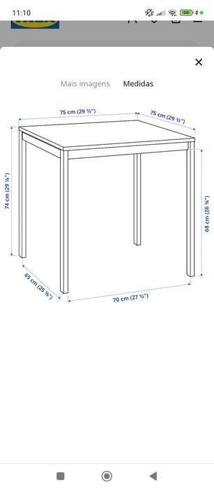 Mesa Ikea Jantar Branca