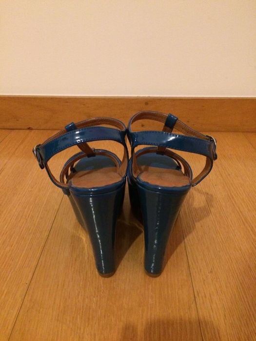Sandálias Jeffrey Campbell Azul Novas