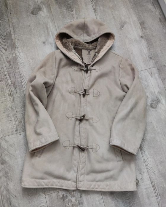 Ciepły wygodny kożuszek damski 42 XL beżowy Authentic