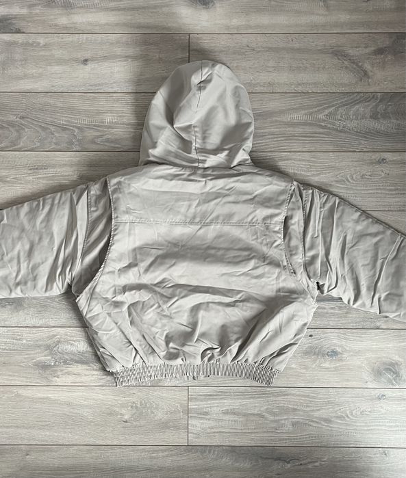 Бомбер сірий з мехом opium archive MA1 аляска куртка курточка