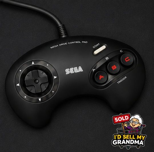 SEGA Mega Drive – 2 Comandos Originais 3 Botões