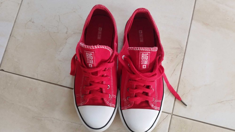 trampki Big Star  44 czerwone jak nowe