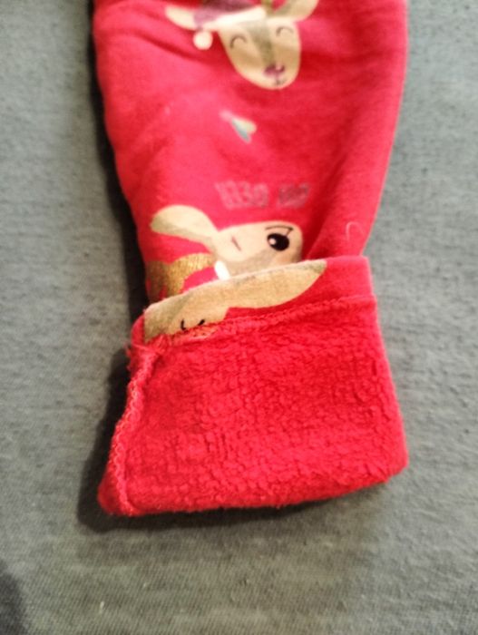 Leginsy ocieplane świąteczne 98