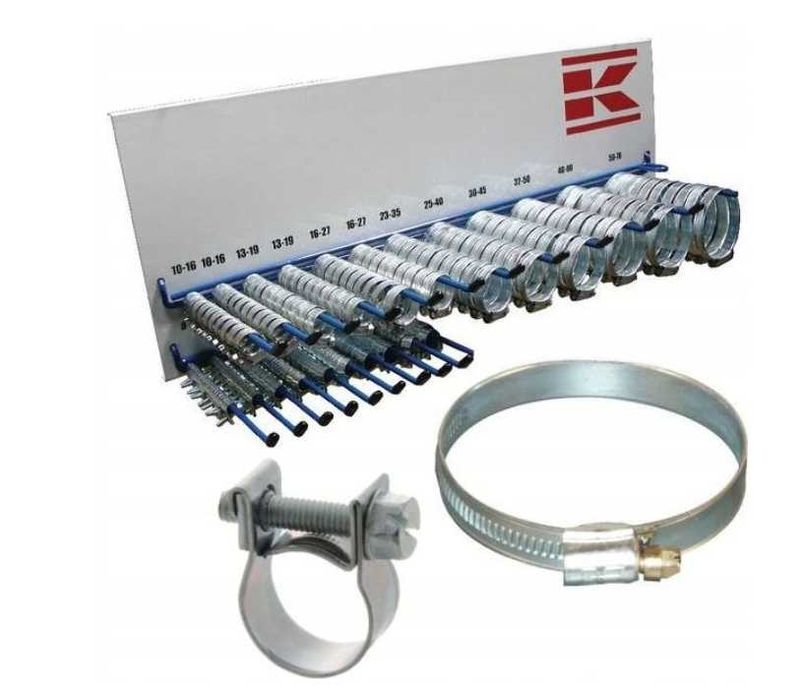 Zestaw opasek ślimakowych 220 szt + praktyczny wieszak – super jakość!