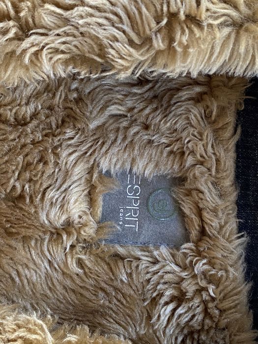 жилетка y2k джинсова на штучному хутрі вінтаж