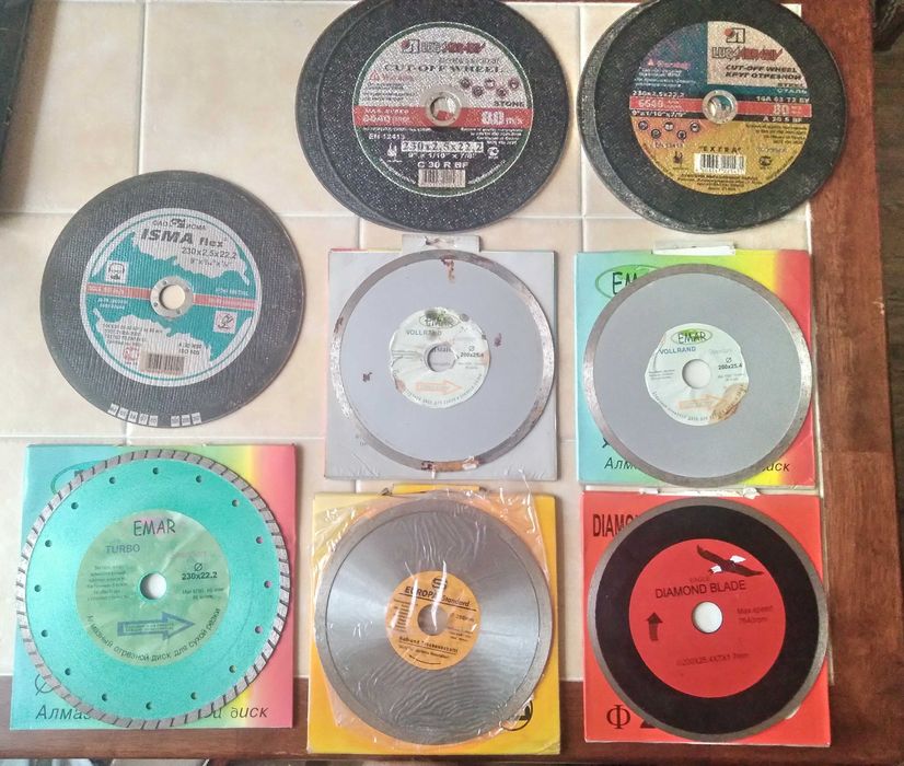 Диски алмазные новые для болгарки