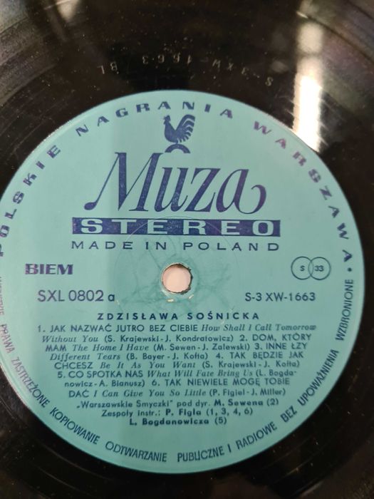 VG/G Zdzisława Sośnicka - Zdzisława Sośnicka 1971 Winyl [366]