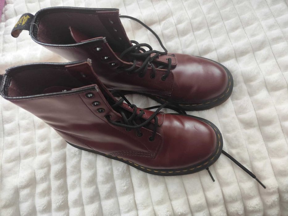 Dr. Martens 1460 Smooth bordowe