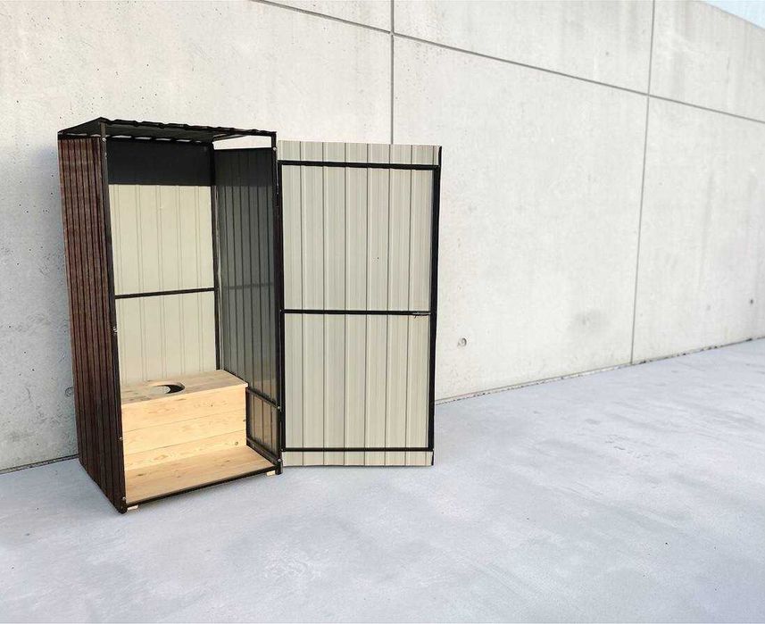 Дачний розбірний туалет з металевим каркасом