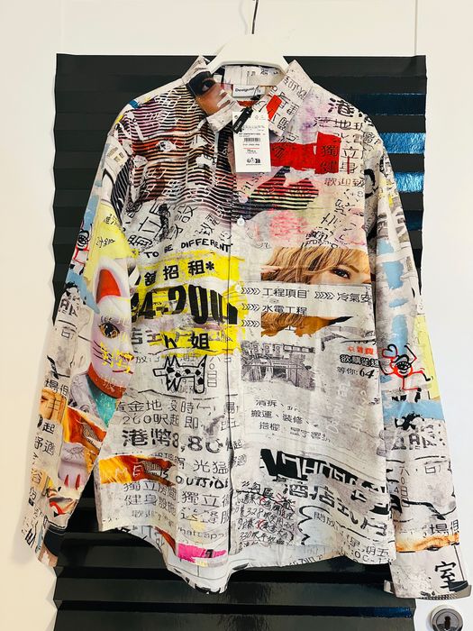 Desigual koszula nowa bawełniana z długim rękawem męska
