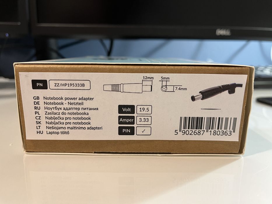 Zasilacz Movano 65W 19.5V 3.33A 7.4x5.0 mm