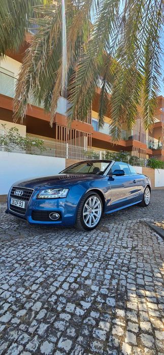 Audi A5 Cabriolet 2.0 Turbo — Azul, Capota Elétrica, Pronto Para o Verão