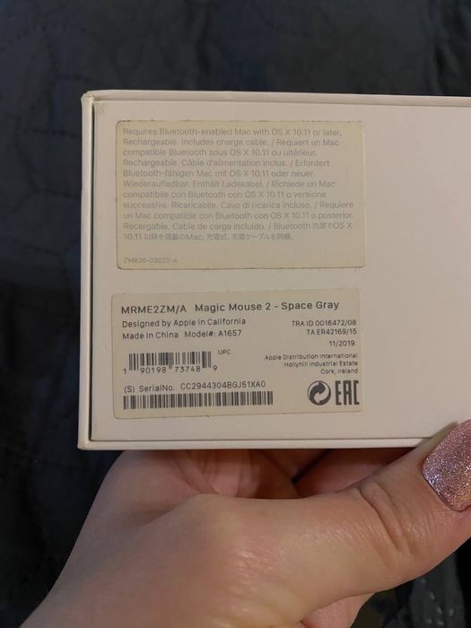 Мишка Magic Mouse 2 - Space Gray