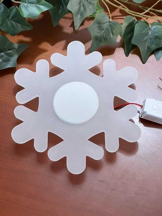 Luz LED Noturna Floco Neve