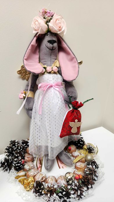 Ręcznie robiona lalka amulet Tilda