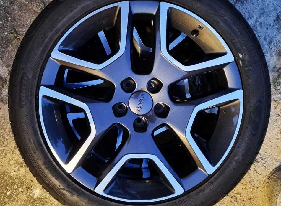 Jeep Cherokee KL Compas II Renegade Oryginalne Alufelgi Koła Lato 19 Cali 5x110 6,5mm 2024r.Poler+Grafit+Czujniki
