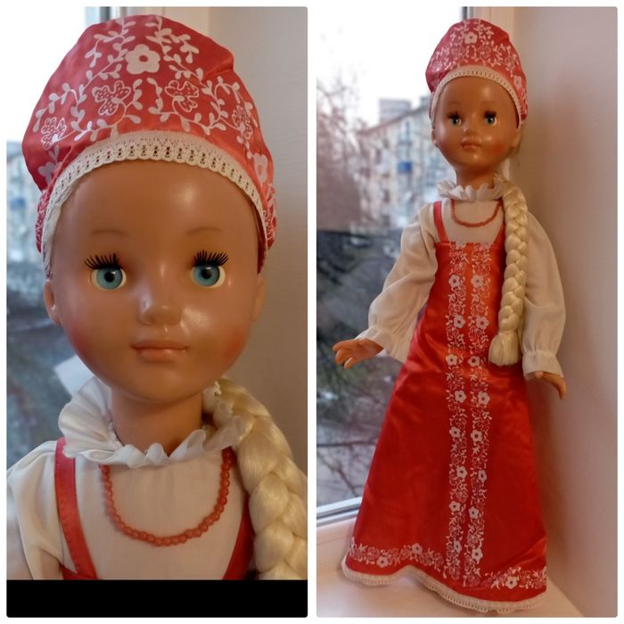 Василиса Настенька 78см новая паричковая кукла Днепропетровск СССР