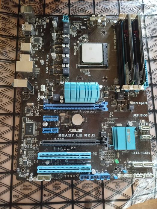 Комплект AM3+ FX8320 + DDR3 2x8gb(16) Asus M5A97 LER2.0