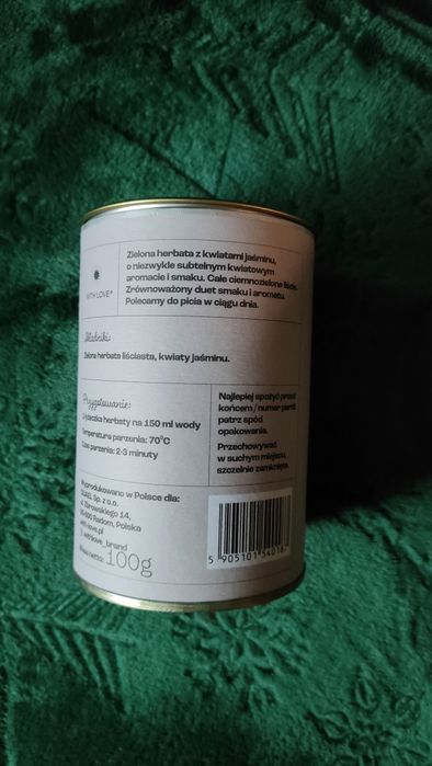 Herbata zielona jaśminowa. Równowaga