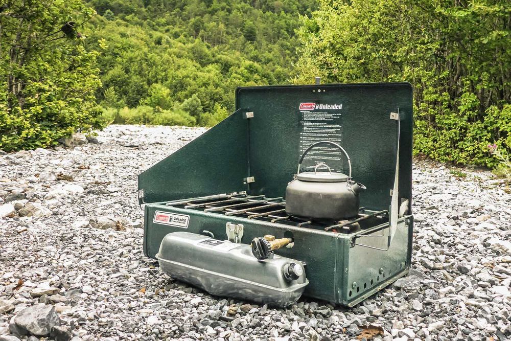 Fogão Portátil de acampamento Coleman duplo 424